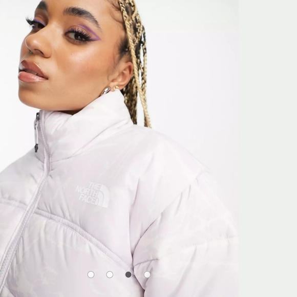 THE NORTH FACE Limited Edition Plus Size (XXL) Lavender Swirl Puffer Jacket - Picture 3 of 12